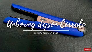 Ultimate Unboxing Dyson Corrale Hair Straightener  Special Gift Edition in Vinca Blue amp Rosé [upl. by Dnamron]