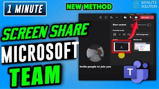 How to share screen on microsoft teams 2024 [upl. by Dachi613]