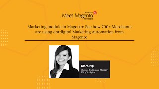 See How 700 Merchants Are Using dotdigital Marketing Automation from Magento by Clara Ng [upl. by Landing795]