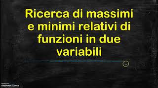 5Massimi e minimi vincolati di funzioni di due variabili [upl. by Voss268]