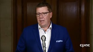 Saskatchewan Premier Scott Moe reacts to throne speech – September 23 2020 [upl. by Yaja616]