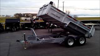 BriMar DT612LP10 Galvanized Dump Trailer  Available by Order thru Trailer Enterprises [upl. by Ahsaetan]