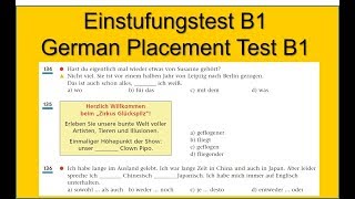 Einstufungstest B1  German Placement Test B1 [upl. by Ayotnahs]