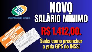 NOVO SALÁRIO MÍNIMO 2024  Saiba como preencher a guia da previdência social do INSS [upl. by Lenard]