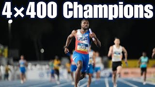 USA Shatters Olympic Record in 4x400m Relay – HeartStopping Finish [upl. by Volkan]