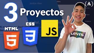 Crea 3 Proyectos con HTML CSS y JavaScript  Curso Práctico [upl. by Revlis]