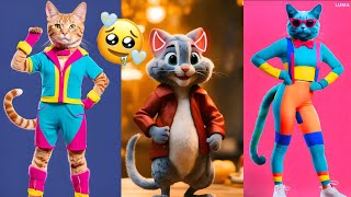 😻🐾️Funny Cat Trending Dancing Videos 😻💃ajfarmreal viralvideos Catlovers dancingcat funnycat [upl. by Noiram]