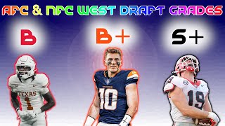 2024 NFL Draft Grades  AFC West amp NFC West  Every Pick amp Final Team Grades [upl. by Annairam261]