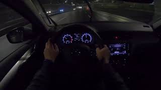 SKODA OCTAVIA POV NIGHT DRIVE [upl. by Janaya]