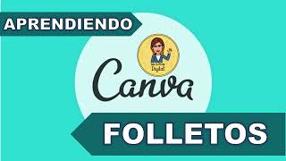 Como hacer TRÍPTICOS O FOLLETOS EN CANVA [upl. by Ajnos]