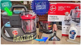 NEW Hoover ONEPWR CleanSlate Pet Cordless Carpet Spot Cleaner Review WOW I LOVE IT [upl. by Ogires]