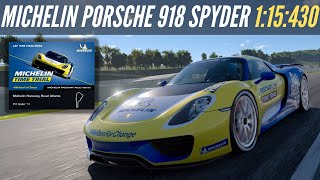 Gran Turismo 7 Michelin Time Trial Challenge Road Atlanta  Porsche 918 Spyder Hotlap 4K [upl. by Derron]