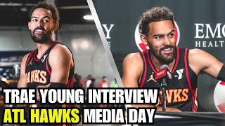 Trae Young Interview During Atlanta Hawks Media Day [upl. by Kawai]