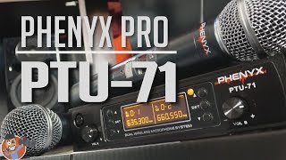 PHENYX PRO PTU71  WIRELESS MICROPHONE REVIEW [upl. by Durstin77]