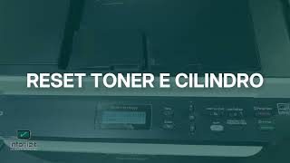 RESET DE TONER E CILINDRO BROTHER DCP1602 E DCP1617NW [upl. by Enneicul]