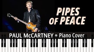 Pipes of peace 1983 Paul McCartney TUTORIAL piano cover  sheet music [upl. by Asille]