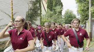 Forstfest Kamenz 2023  Sportlerumzug mit Spielmannszug Kleinröhrsdorf [upl. by Sidon433]