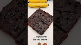 3 Ingredients Healthy Brownie Recipe 😋 shorts [upl. by Chari]