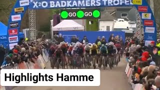 Highlights Cyclocross Hamme 2023  Men [upl. by Amahs552]