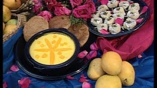 How to Make a Mango Yogurt Pudding  Madhur Jaffreys Flavours Of India  BBC Food [upl. by Hannahc]