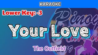 Your Love by The Outfield Karaoke  Lower Key  3 [upl. by Anitsua267]