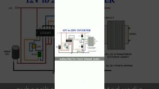 12v to 220v inverter circuit diagram [upl. by Hnim920]