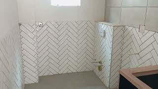 Unisex toilet wall tiles worktrending civil home 🏠contstruction [upl. by Ignatia86]