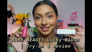 Rare Beauty Blush  Lucky Demo amp Review  Nalanie [upl. by Aliakim]