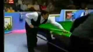 Ronnie Osullivan best snooker shot  ONE HANDED [upl. by Kienan]