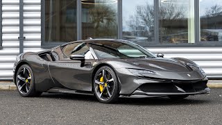 2020 Ferrari SF90 Stradale  Grigio Silverstone  Walkaround 4K [upl. by Pirzada]