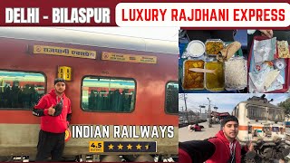 JOURNEY IN 12242 BILASPUR RAJDHANI EXPRESS  INDIA’S ONLY REVERSAL RAJDHANI EXPRESS🫶🏻🚂 JOURNEY [upl. by Reagen216]