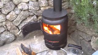 Gas bottle woodburner [upl. by Carolynn]