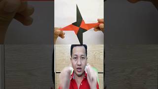 Fold a Stunning Paper Ninja Star Easy Tutorial origami trend funny shorts craft music cute [upl. by Durand]