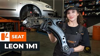 Wie SEAT LEON 1M1 Querlenker vorderen wechseln AUTODOC TUTORIAL [upl. by Elocal]