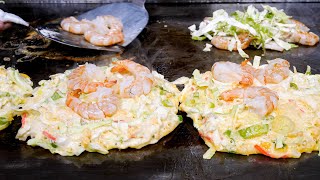 世界一の大阪お好み焼き！！スゴ腕大将のおもてなしが生む感動の鉄板グルメ丨The Best “OKONOMIYAKI“ in Osaka  MustTry Japanese Foods [upl. by Nnywg]