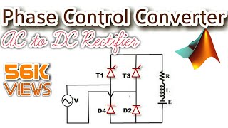 SCR Controlled Rectifier  ACDC Converter  in MATLAB Simulation by SUN innovative [upl. by Nnayar613]