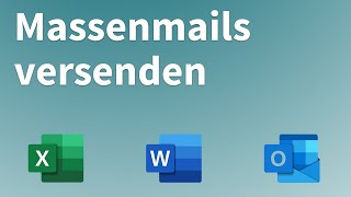 Massenmails mit Excel versenden [upl. by Ahsimrac]