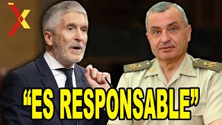 VIRAL general DESTROZA a Marlaska por la DANA “ES RESPONSABLE” [upl. by Llennyl]