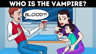 16 VAMPIRE RIDDLES AND LOGIC PUZZLES WITH ANSWERS [upl. by Ahseket629]