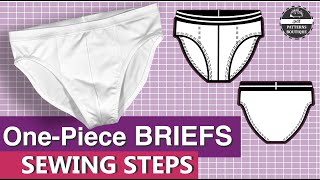 Classic BRIEFS for Men DIY  Sewing Steps  Complete Sew Along  PDF Patterns Boutique [upl. by Naerad533]