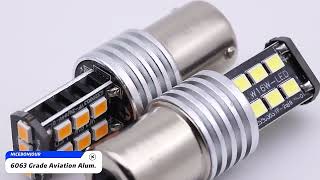 Auto Lighting System 2835 15SMD Car LED Light Bulb Reverse Lamp Canbus LED W16W T15 Turn Signal Lam [upl. by Delmore]