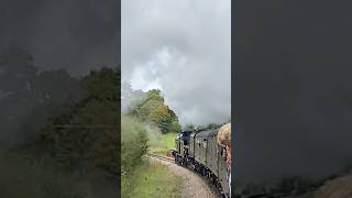 BR 5MT 73082 ‘Camelot’ amp LBSC H2 Atlantic 32424 ‘beachy head’ garage towards Horsted Keynes station [upl. by Eugine]