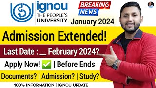 Ignou Admission 2024 January Session  Ignou Admission Last Date 2024  Ignou PG Admission 2024 [upl. by Amimej]