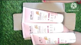 Globus rice ceramide face wash  unboxing video in bangla  from Rashi product review [upl. by Suivatnod]