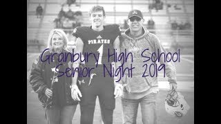 Granbury High School Senior Night 2019 [upl. by Chemaram]