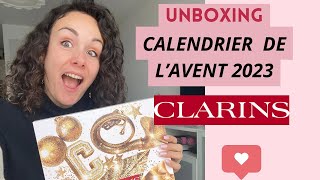 CALENDRIER DE LAVENT CLARINS 2023  DES BONNES SURPRISES [upl. by Michail815]