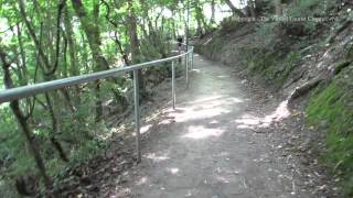 Climbing the Steps up to Burg Stahleck Castle in Bacharach by the Rhine Germany [upl. by Amle]