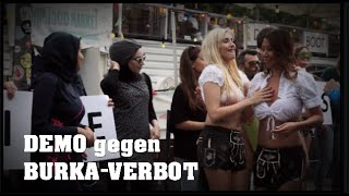 Demo GEGEN das geplante BURKAVERBOT  29082016 [upl. by Harihat675]