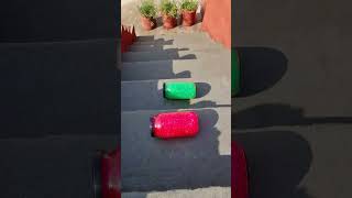 Green Vs Red Breaking Bottles Crushing Crunchy amp soft things shorts asmrsounds satisfying [upl. by Naugal]