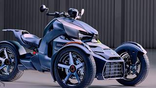 New Can Am Ryker Sport  threewheeled vehicle with a robust 900cc Rotax ACE inlinethree engine [upl. by Idnahc]